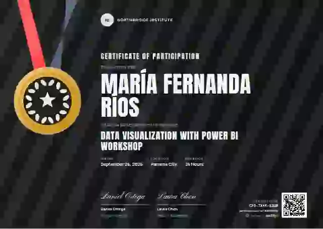 Sports Medal Graphite Bold Stripes webinar and workshop certificate template