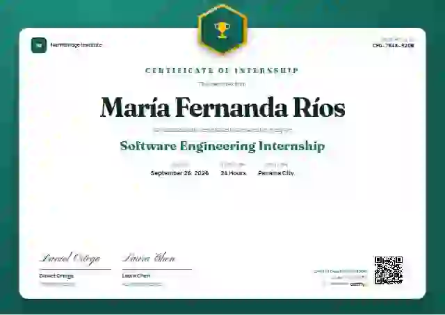Icon Badge Seafoam No Halo internship certificate template