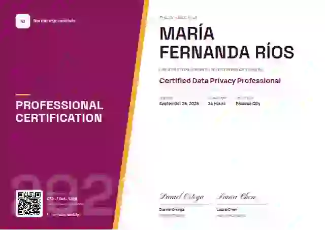 Split Panel Raspberry Bold Ghost professional certification certificate template