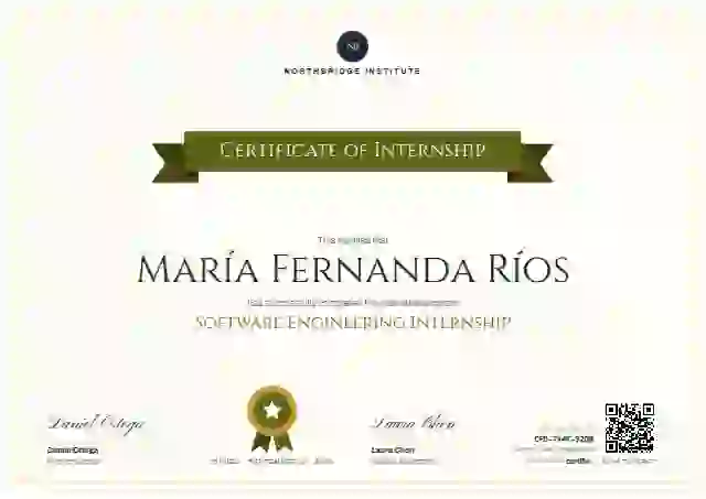 Ribbon Banner Lime Plain internship certificate template