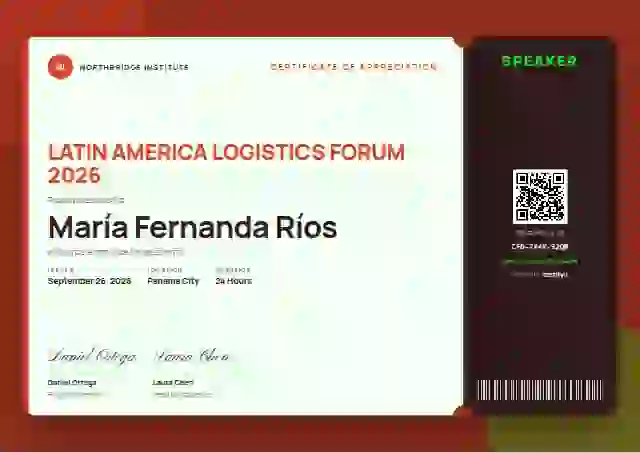Workshop Ticket Vermilion Narrow Margin conference speaker certificate template