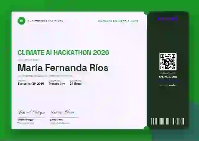 Workshop Ticket Meadow Narrow Stub hackathon certificate template