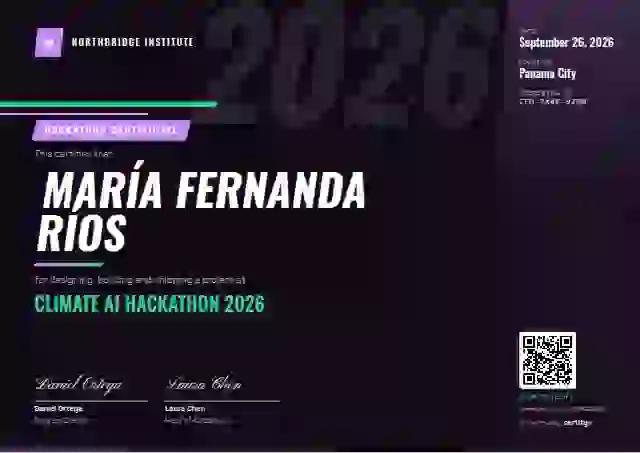 Sports Dynamic Amethyst Bold Stripes hackathon certificate template