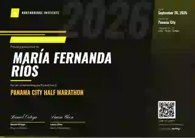 Sports Dynamic Soft Lime Bold Stripes sports certificate template