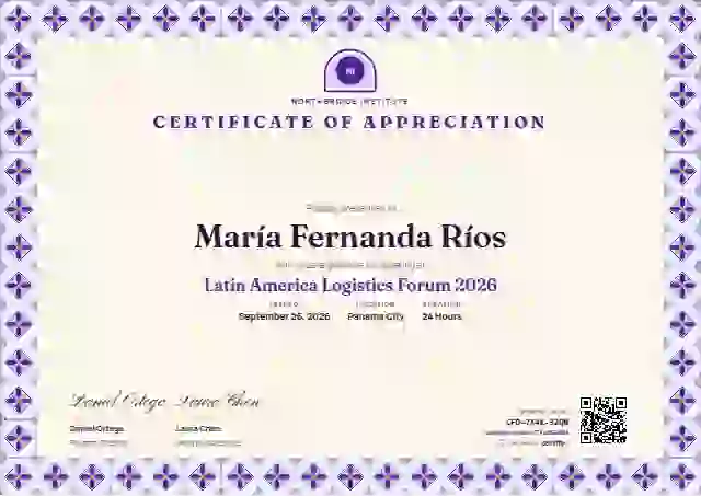 Talavera Frame Violet Soft Tile conference speaker certificate template