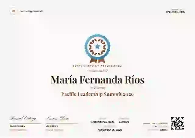 Medallion Copper No Rays event attendance certificate template