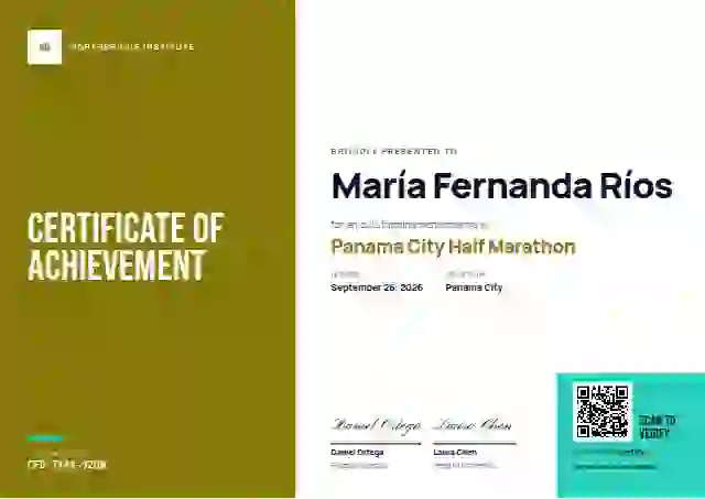Color Block Marigold No Year sports certificate template