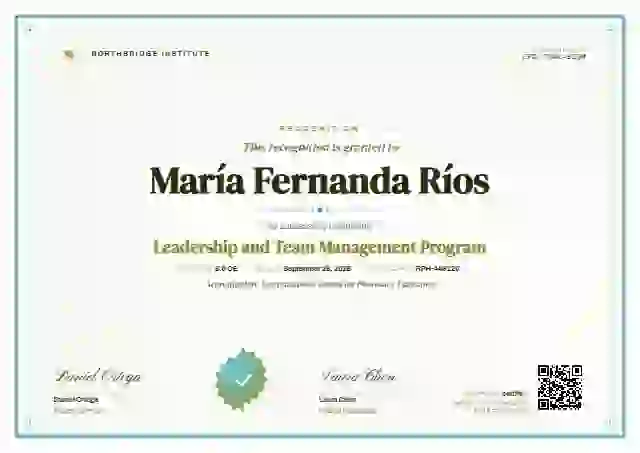 Classic Seal Lime Heavy latin america certificate template
