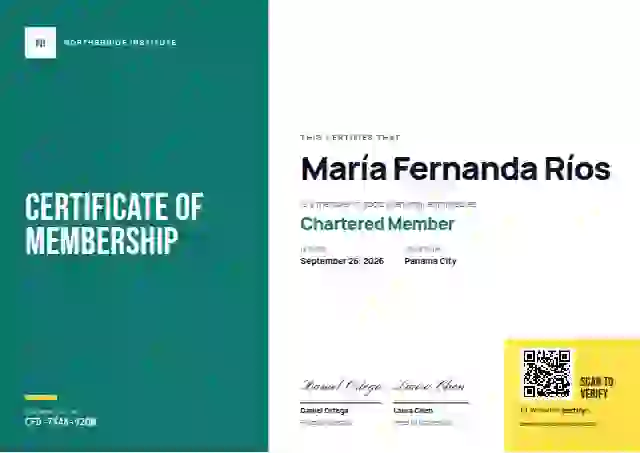 Color Block Lagoon No Year membership certificate template
