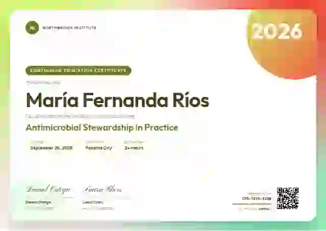 Aurora Gradient Lime Narrow Margin continuing education certificate template
