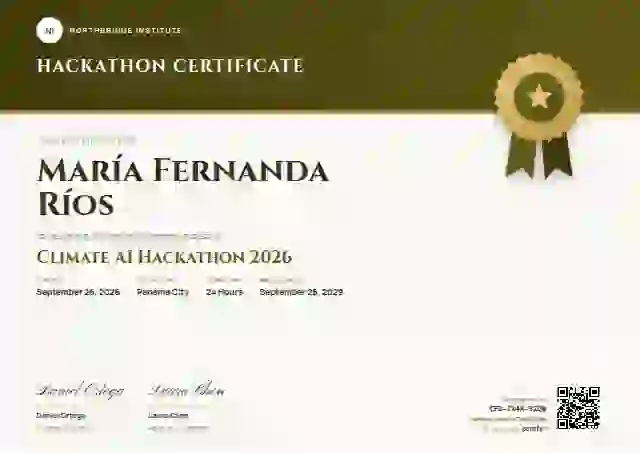 Seal Masthead Marigold Tall Band hackathon certificate template