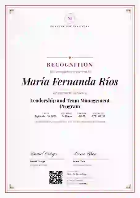 Portrait Classic Raspberry No Seal latin america certificate template