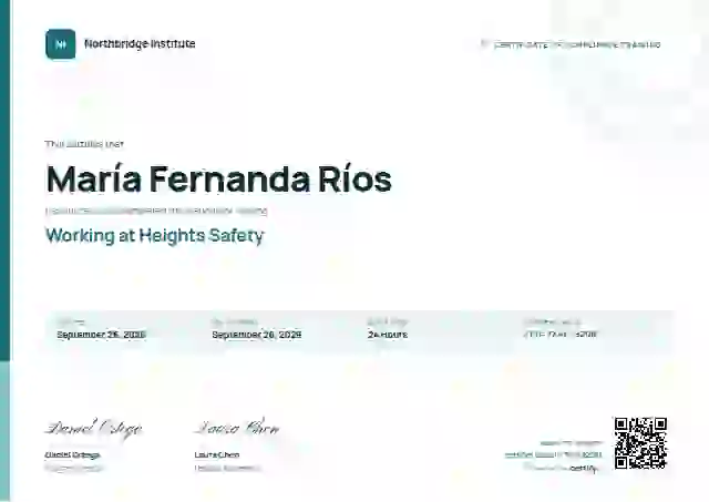Corporate Clean Teal compliance and safety certificate template