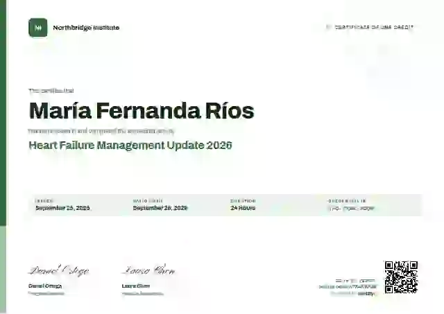 Corporate Clean Green healthcare and cme certificate template