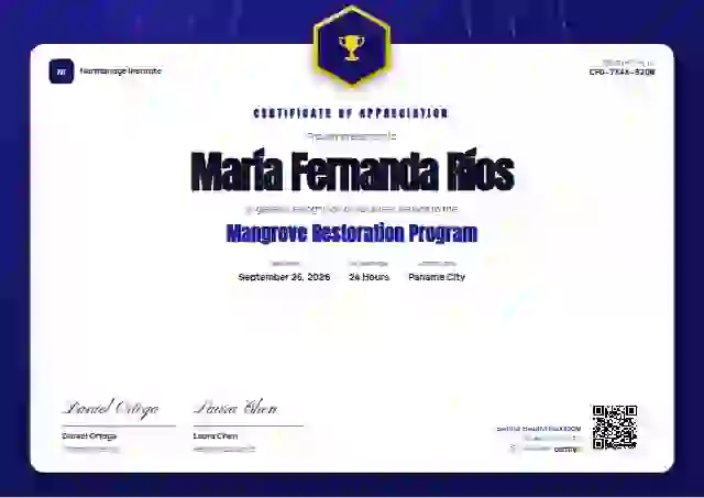 Icon Badge Indigo Bold Halo volunteer appreciation certificate template