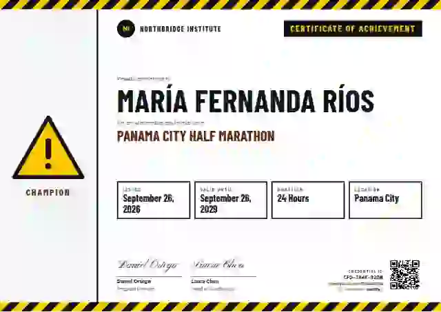 Safety Card Vermilion Barlow Publicsans sports certificate template
