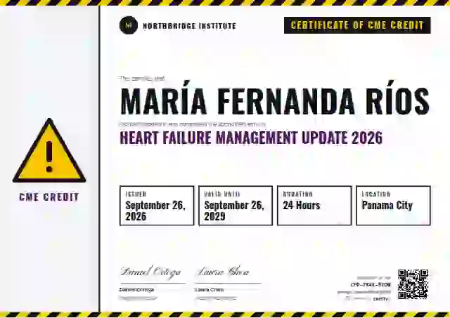 Safety Card Orchid Thin Stripes healthcare and cme certificate template