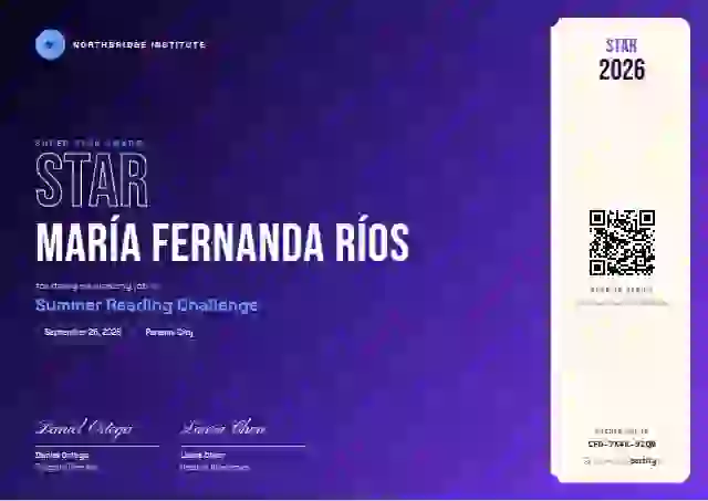 Festival Azure Plain school and kids certificate template