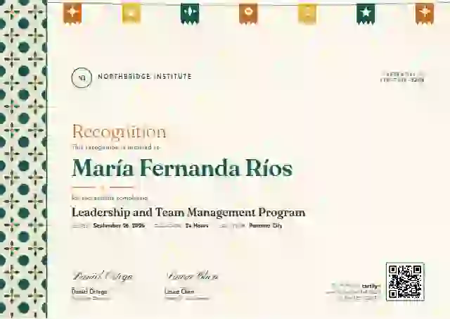 Latin Heritage Saffron latin america certificate template