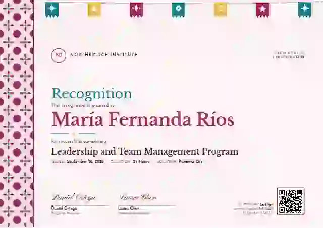 Latin Heritage Magenta latin america certificate template