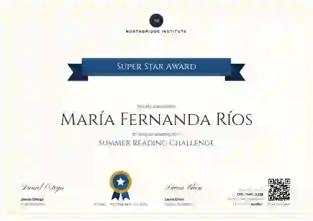 Ribbon Banner Slate Plain school and kids certificate template