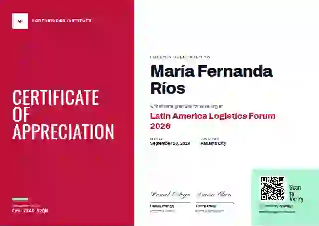 Color Block Rose No Year conference speaker certificate template