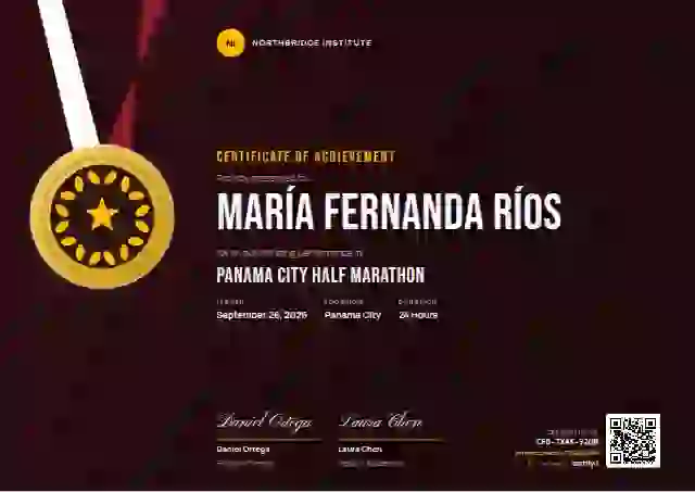 Sports Medal Crimson Faint Stripes sports certificate template