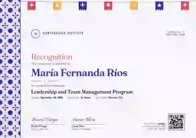 Latin Heritage Indigo latin america certificate template
