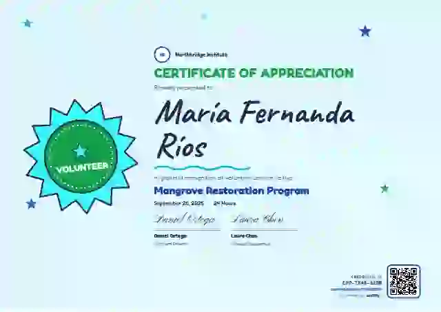 Kids Achievement Jade No Wave volunteer appreciation certificate template