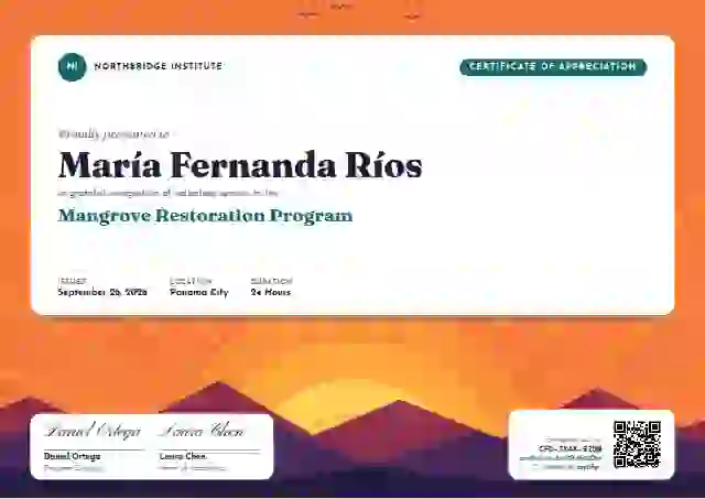 Sol Mural Lagoon Two Ranges volunteer appreciation certificate template