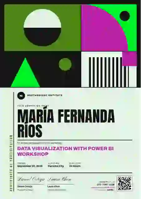 Bauhaus Poster Fern webinar and workshop certificate template