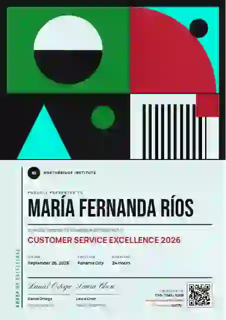 Bauhaus Poster Meadow awards and achievement certificate template