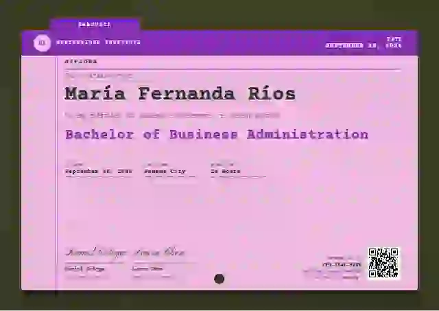 Catalogue Card Orchid academic diploma certificate template