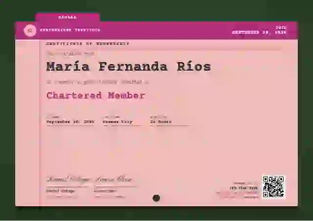 Catalogue Card Raspberry membership certificate template