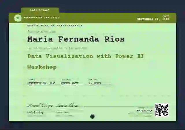 Catalogue Card Lime webinar and workshop certificate template