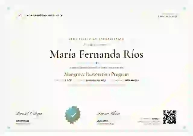 Plantilla de certificado Classic Seal Ochre de reconocimiento a voluntarios
