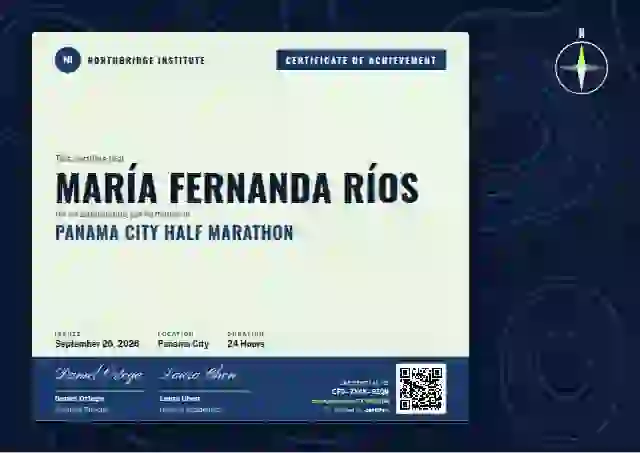 Contour Map Azure sports certificate template