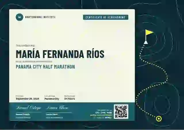 Contour Map Cerulean sports certificate template