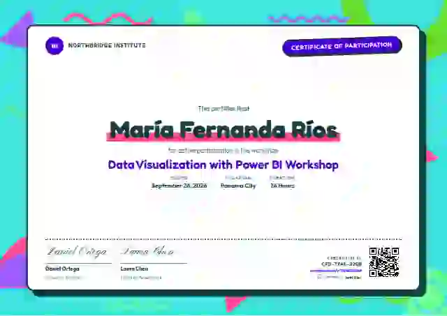 Memphis Pop Violet webinar and workshop certificate template