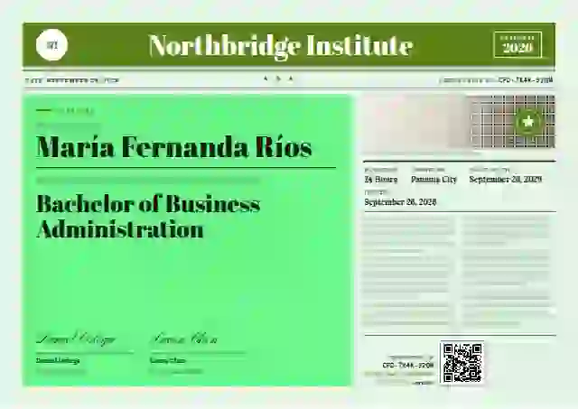 Newspaper Front Lime academic diploma certificate template