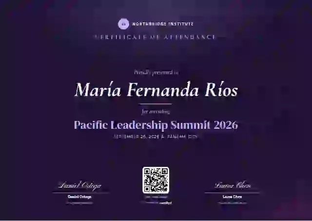Plantilla de certificado Aurora de asistencia a eventos