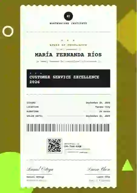 Receipt Roll Marigold awards and achievement certificate template