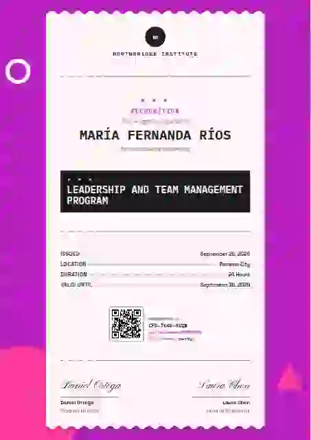 Receipt Roll Fuchsia latin america certificate template