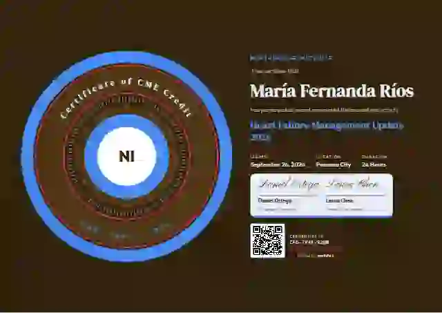 Ring Seal Azure healthcare and cme certificate template
