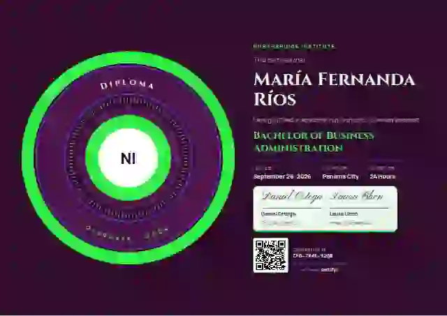 Ring Seal Meadow academic diploma certificate template