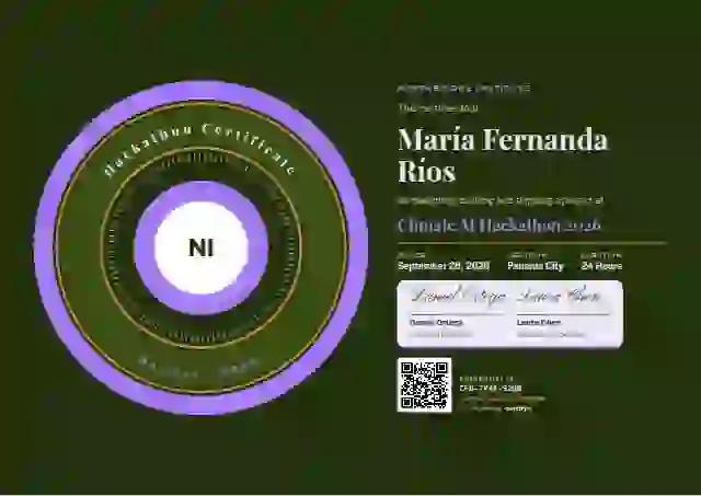 Ring Seal Violet hackathon certificate template