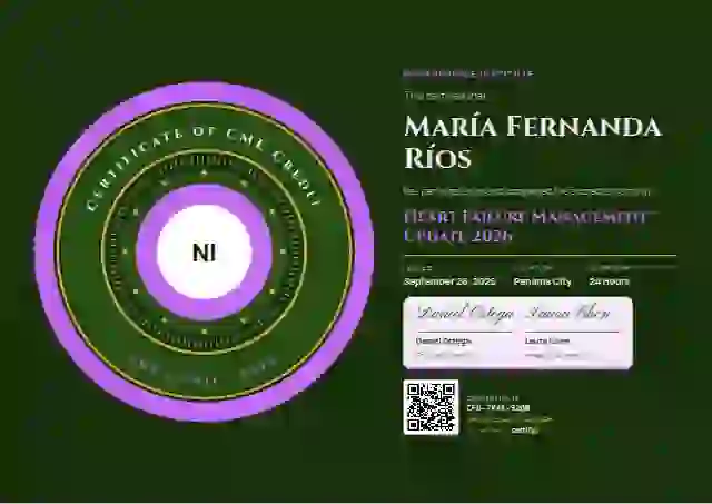 Ring Seal Orchid healthcare and cme certificate template