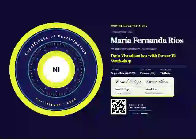 Ring Seal Soft Lime webinar and workshop certificate template