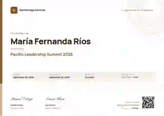 Plantilla de certificado Corporate Clean Amber de asistencia a eventos