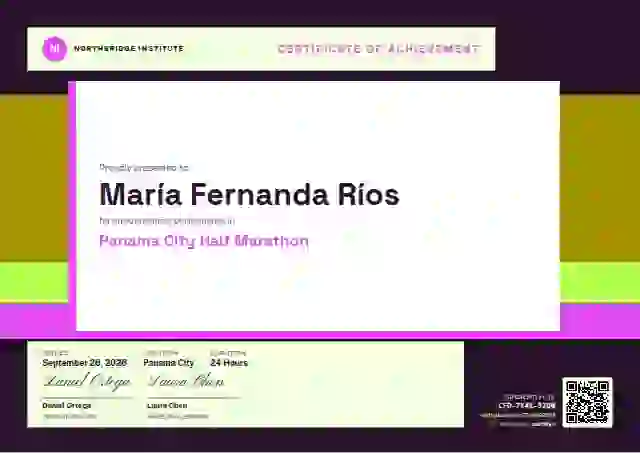 Stacked Bars Marigold sports certificate template